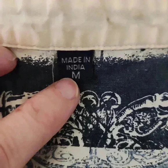 Vintage Vans Off The Wall Button Up Shirt Size MEDIUM western style pearl button - Picture 6 of 8